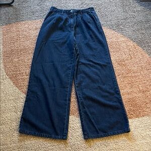 ASOS Design Women W28 L32 Trouser Baggy Jeans Grandpa Fisherman Utility Cabincor